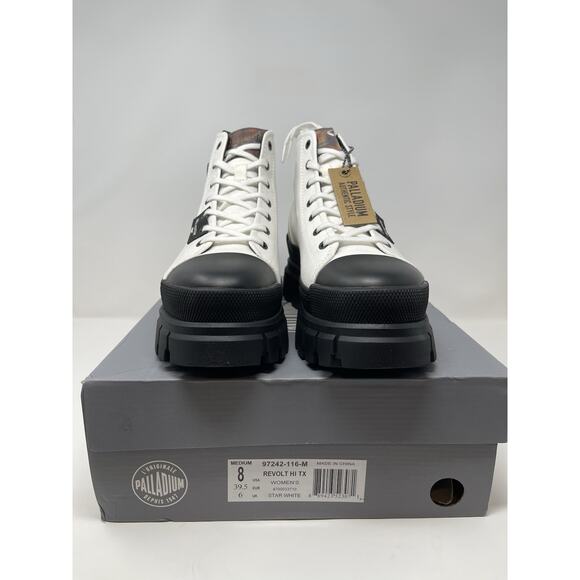 Palladium Shoes - Palladium Shoe‎ Women's 8M Revolt TX HI Star White/Black 97242-116-M Retail $170